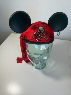 Disney Parks Pirates of the Caribbean Mickey Mouse Ear Hat Bandana "Alexa"